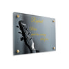 Plaque funéraire guitariste 15 Plaquedeces.fr